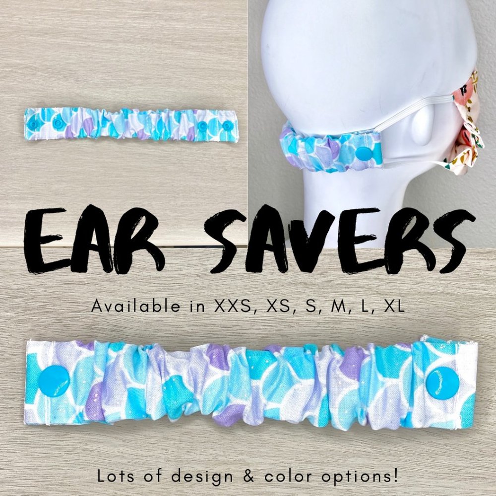 THE BEST EAR SAVERS Multiple Sizes Blue Mermaid